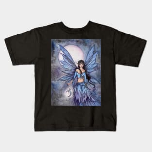 Lunetta Little Moon Fairy Mystical Illustration Fantasy Art Kids T-Shirt